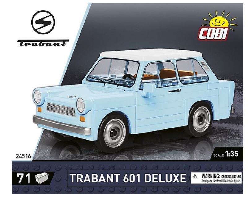 Surenkamas modelis youngtimer trabant 601 deluxe 24516, 71 d.