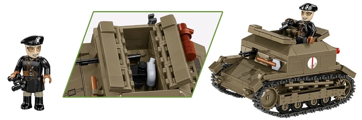 Tanketės tk-3 modelis su figūrėle