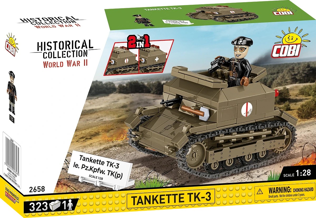 Tanketės tk-3 modelis su figūrėle