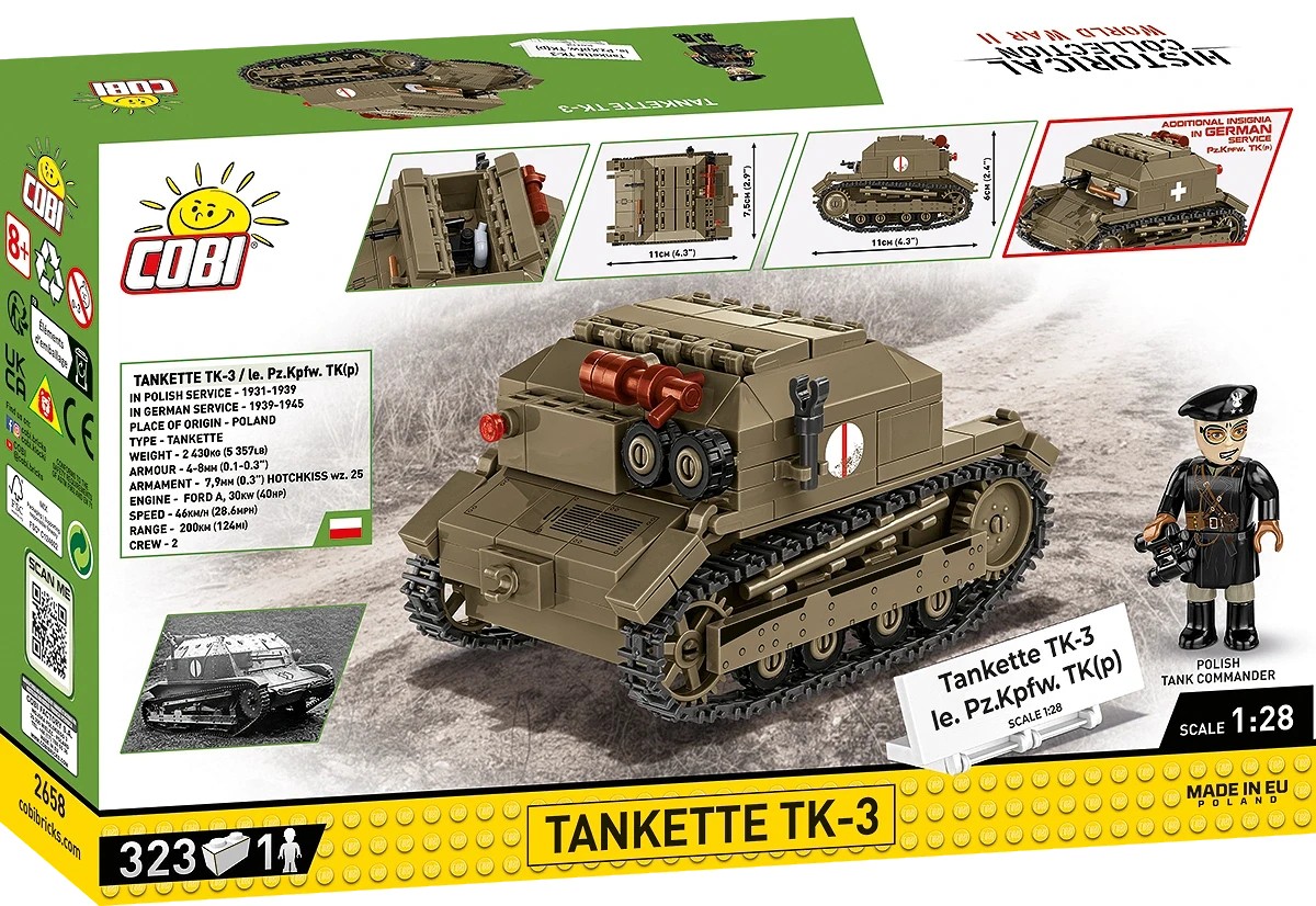 Tanketės tk-3 modelis su figūrėle