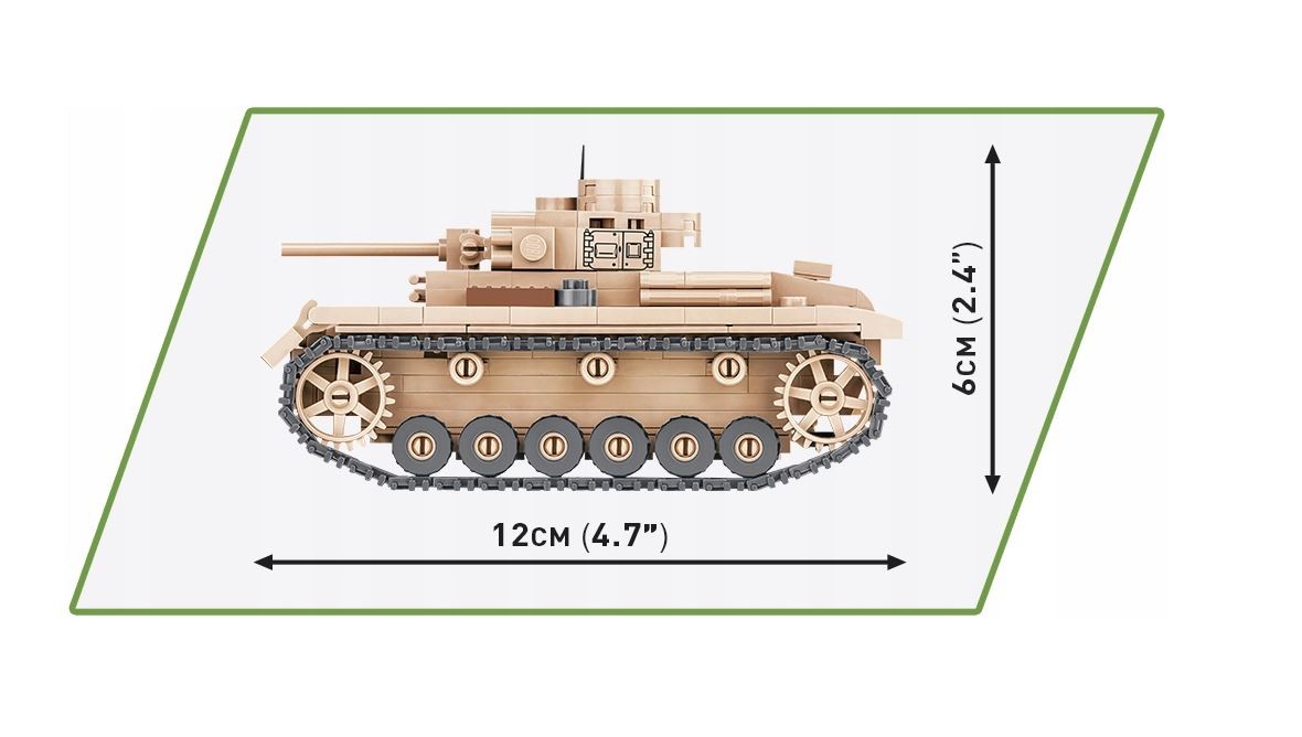 Cobi - konstruktorius panzer iii ausf. j, 1/48, 2712