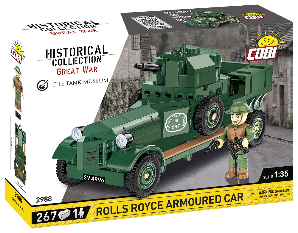 Konstruktorius cobi historical collection rolls-royce armoured car 1920, 276 det