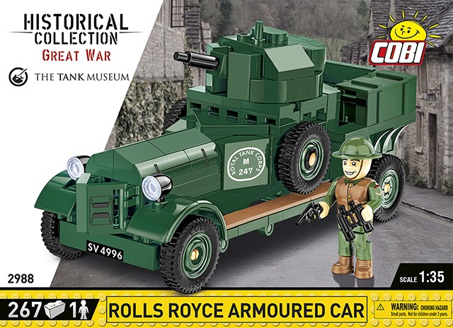 Konstruktorius cobi historical collection rolls-royce armoured car 1920, 276 det