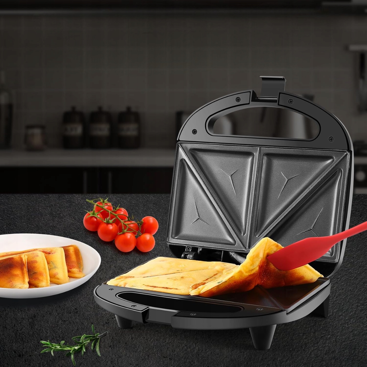 Sumuštinių keptuvė toaster, grill, sandwich maker 750w ok2 ltc