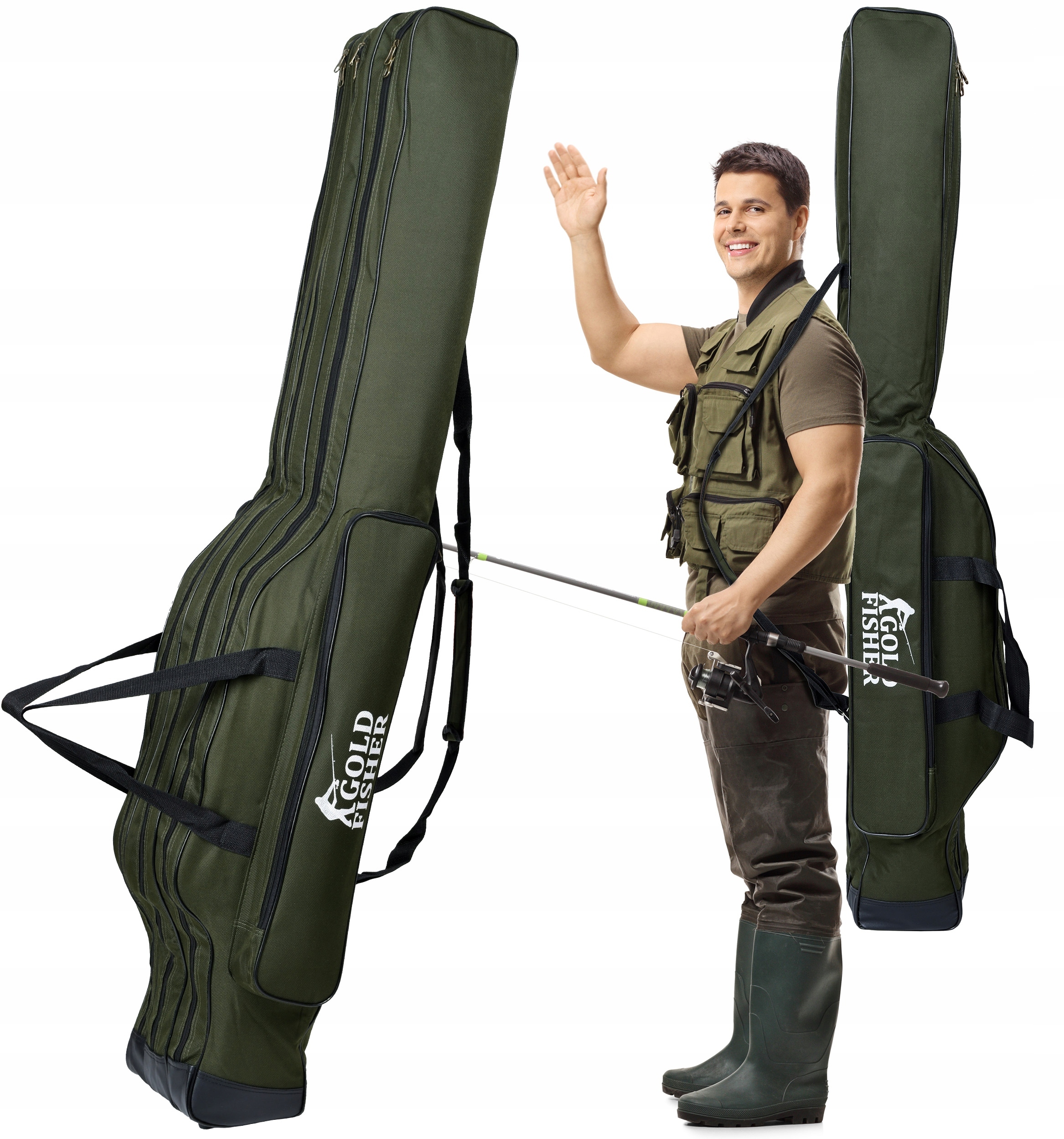Gold Fisher 140 cm meškerės krepšys
