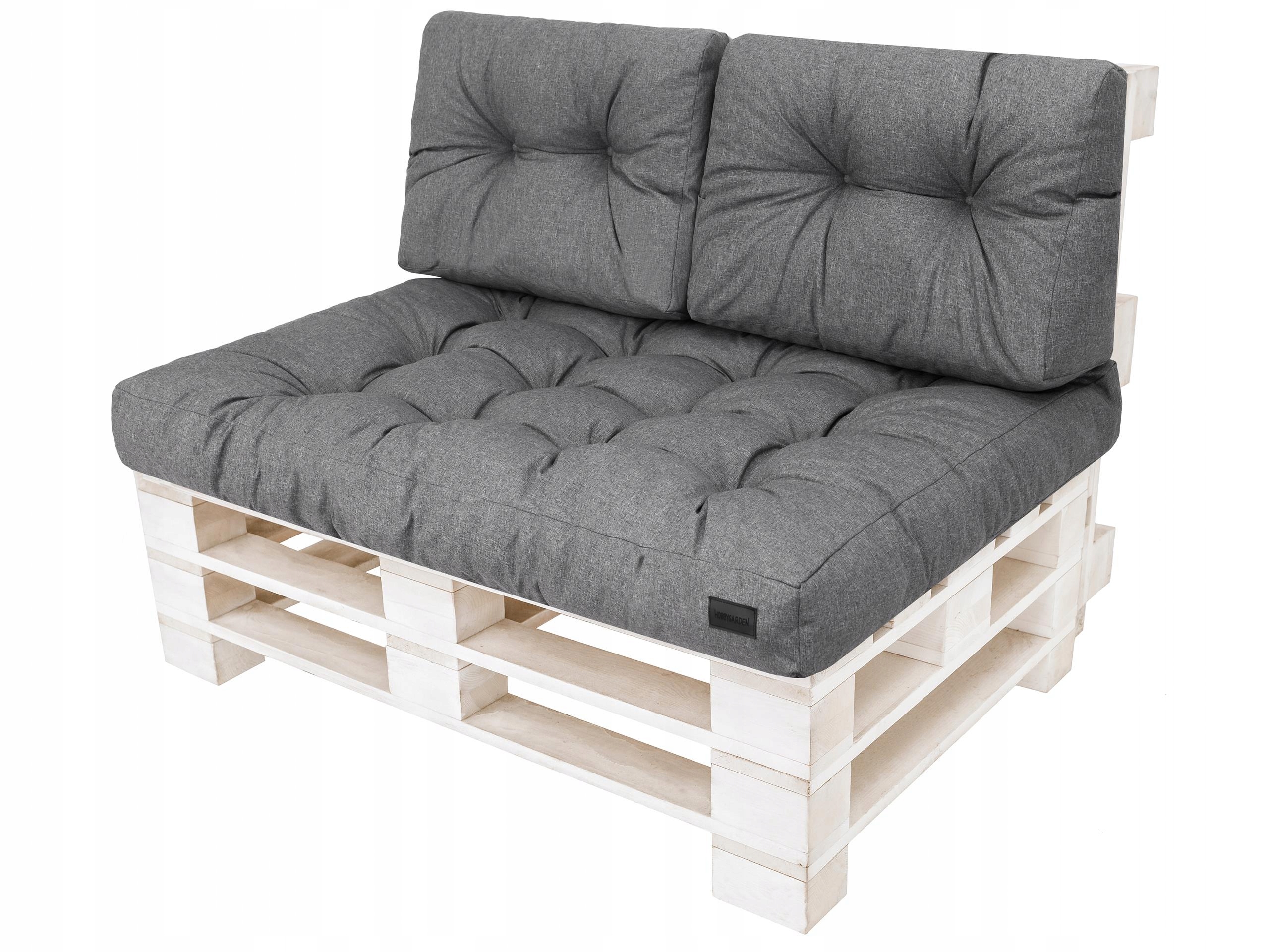 3-jų pagalvių paletei komplektas Hobbygarden Leo, tamsiai pilkas