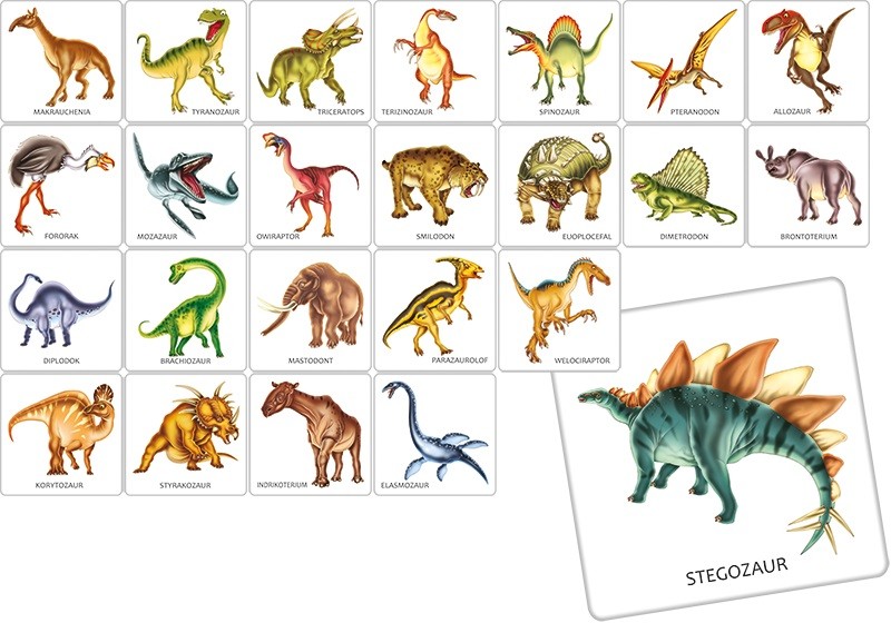 Atminties stalo žaidimas dinozaurai
