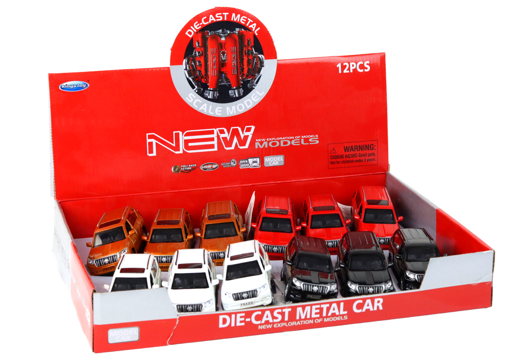 Metalinis automobilis su garso ir šviesos efektais, 12 cm