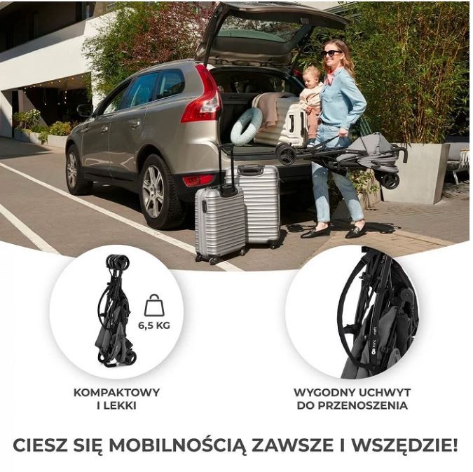 Vežimėlis tik stone grey