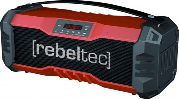 Nešiojamas garsiakalbis rebeltec soundbox 350, juoda/raudona