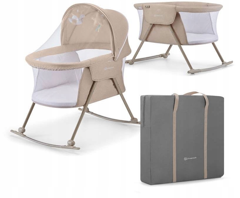Lovytė-lopšys kūdikiams Kinderkraft Lovi, beige
