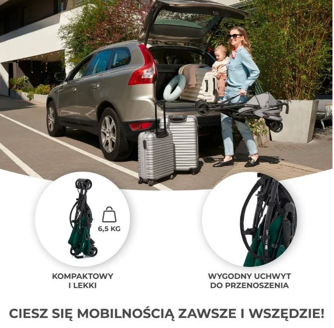 Vaikiškas vežimėlis „tik green forest“