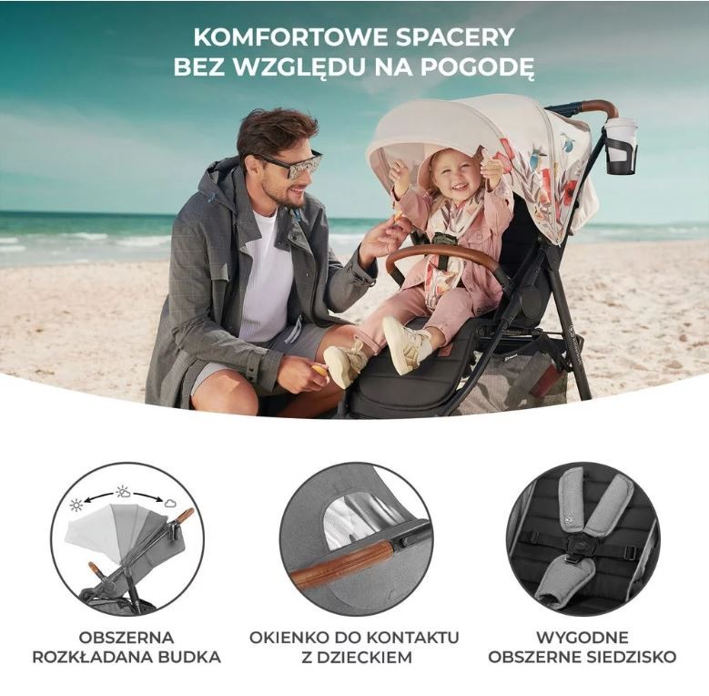 Vežimėlis grande plus su amortizuotais ratais