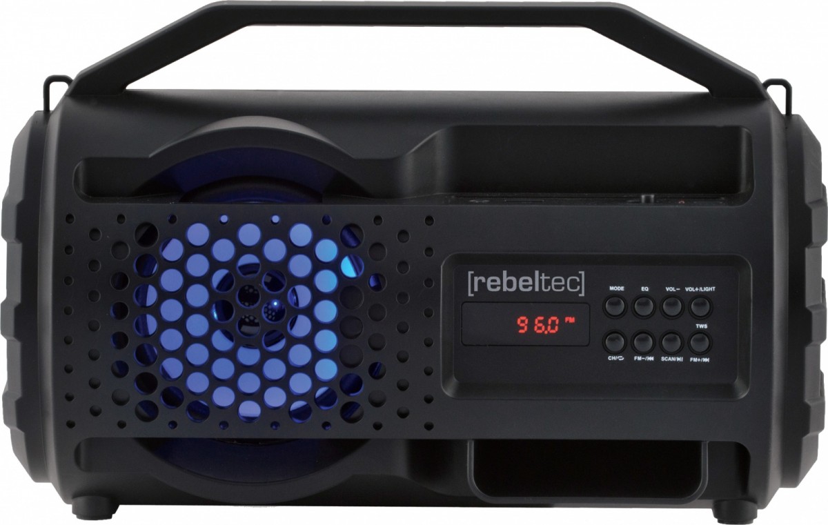 Nešiojamas garsiakalbis rebeltec rblglo00043, juoda