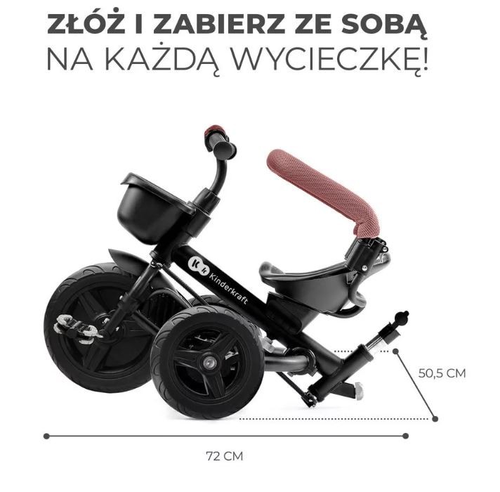 Triratukas vaikams aveo rožinis