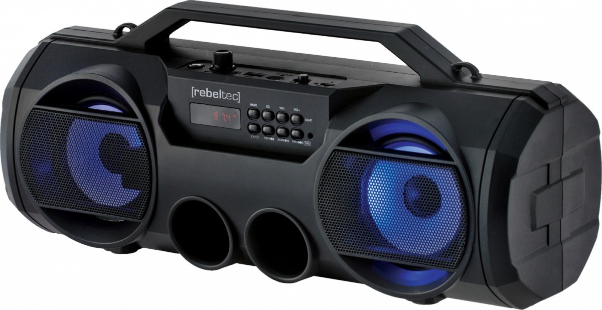 Nešiojamas garsiakalbis rebeltec rblglo00045, juoda