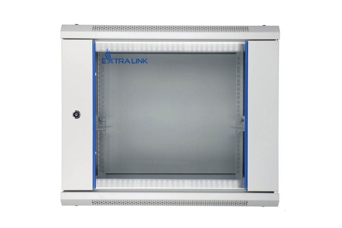 Sieninė spinta extralink 9u, 600x600, pilka