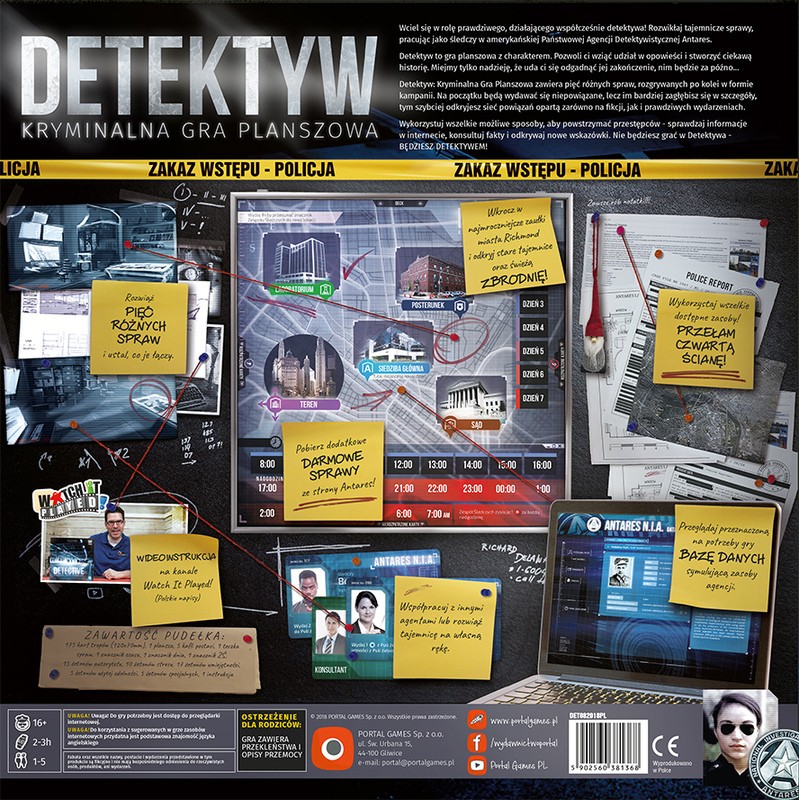 Strateginis stalo žaidimas detektyvas portal games, pl
