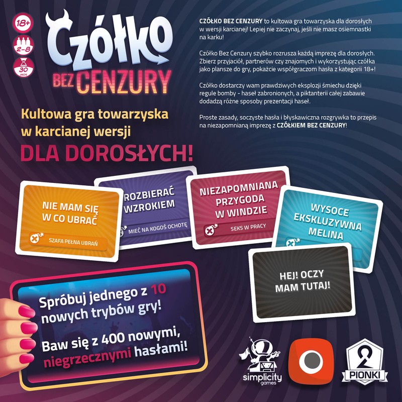Žaidimas czółko - be cenzūros portal games, uk
