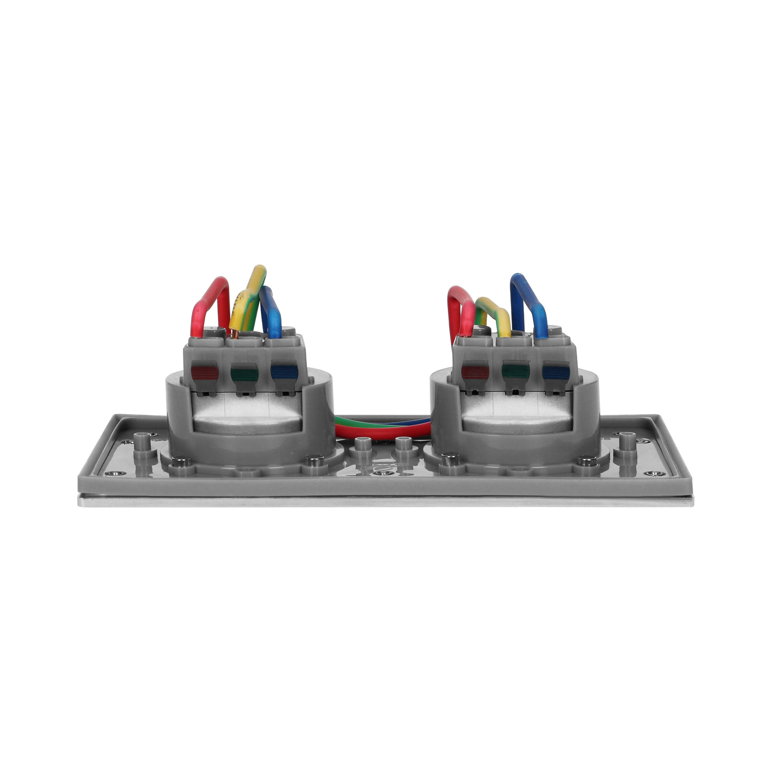 Įleidžiamas kištukinis lizdas 2x250V OR-AE-1398, inox