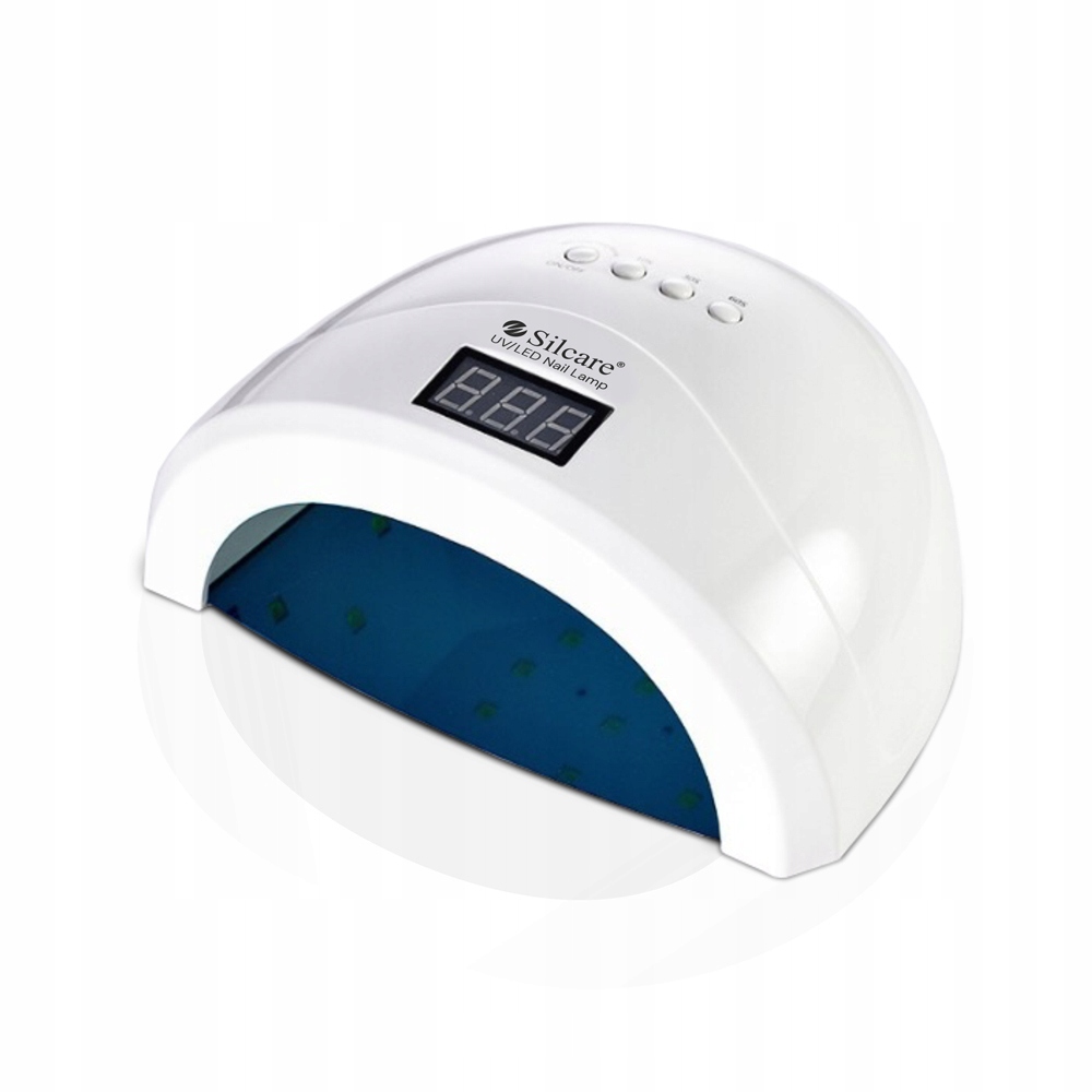 Uv nagų lempa su led veidrodėliu silcare hibridinis manikiūras 48w 1s