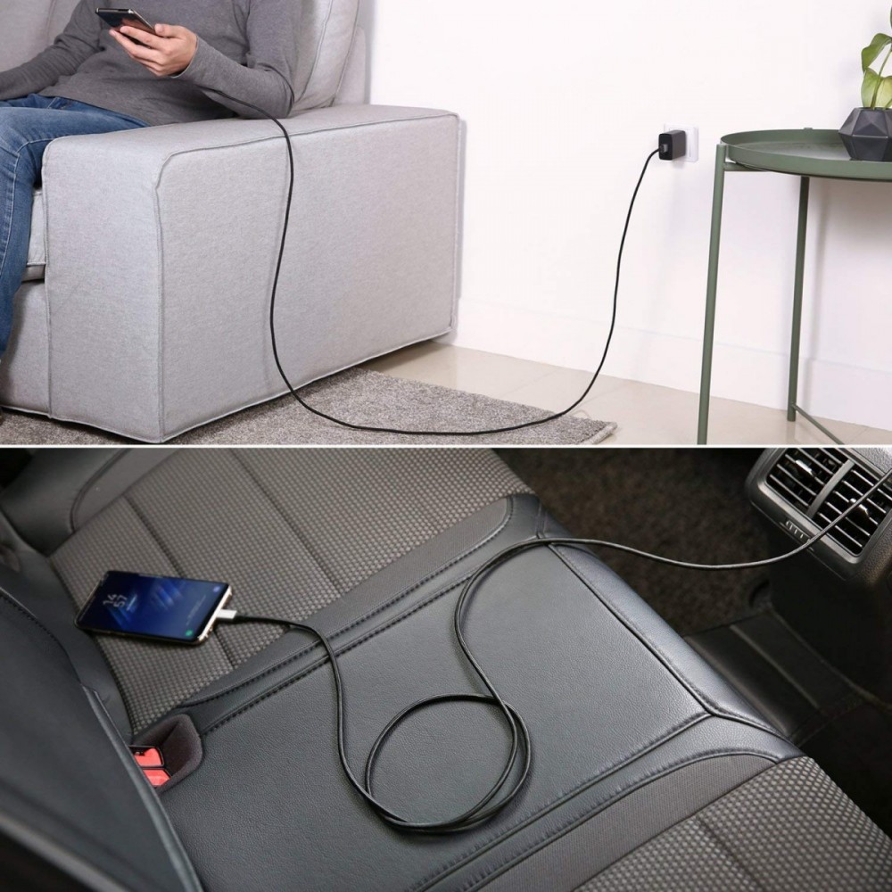 Maitinimo laidas aukey cb-cd6, usb-c, 2 m