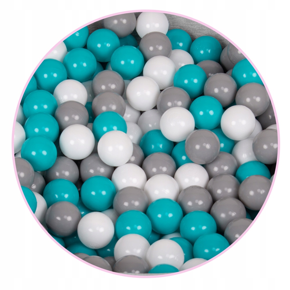 Apvalus baseinas su kamuoliukais Selonis 90x30cm/200, putplastis