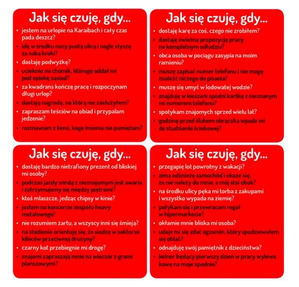 Stalo žaidimas nasza księgarnia emocijų žaidimas, pl