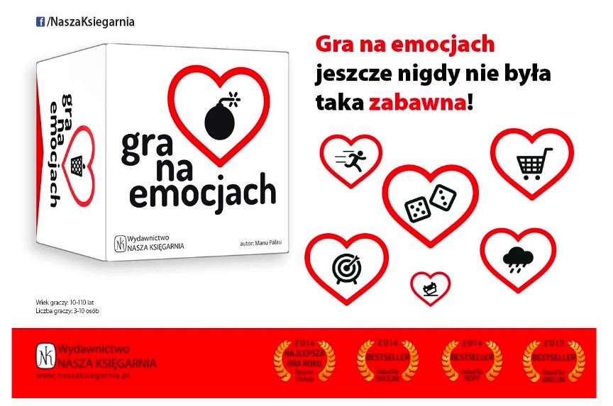 Stalo žaidimas nasza księgarnia emocijų žaidimas, pl