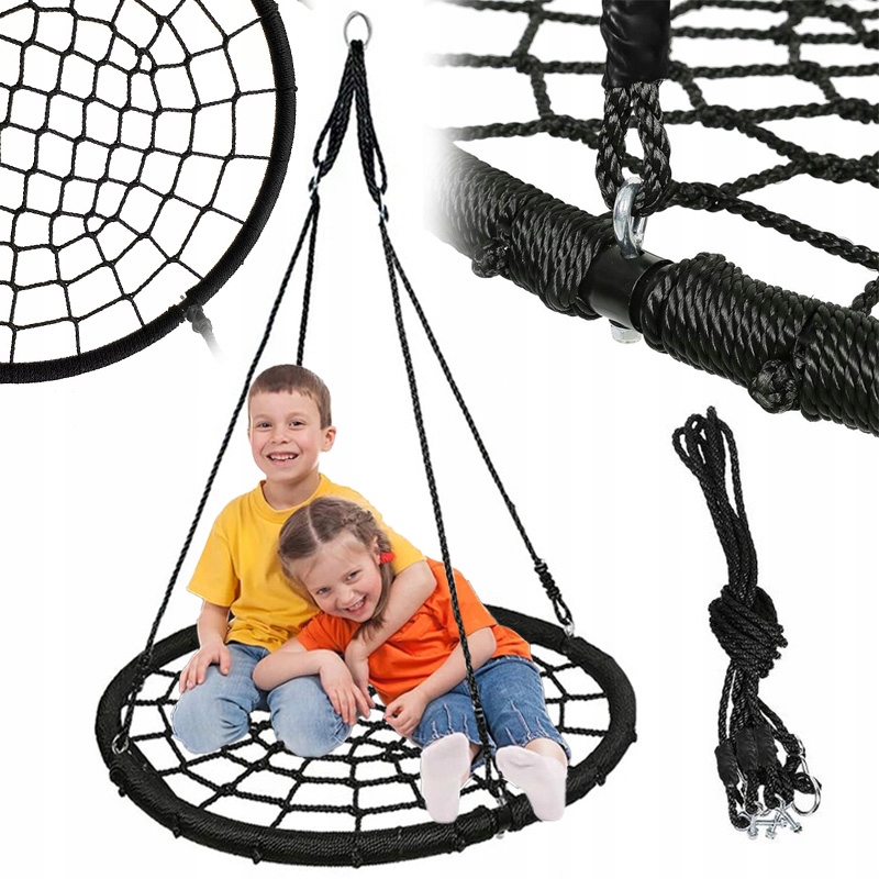 Gandro lizdo sūpynės Funfit Garden, 100 cm iki 150 kg, žalios spalvos