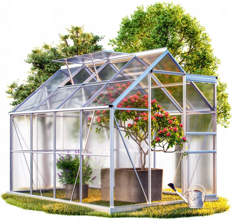 Polikarbonato sodo šiltnamis Funfit Garden, 250x190x195 cm