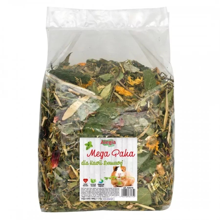 Maistas jūrų kiaulytėms alegia mega pack, 650 g