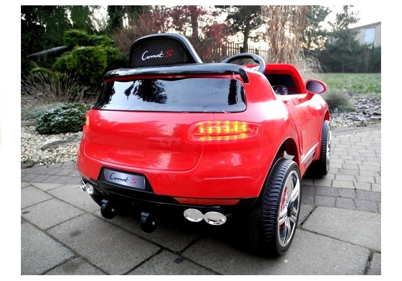 Vienvietis vaikiškas elektromobilis lean cars coronet s red
