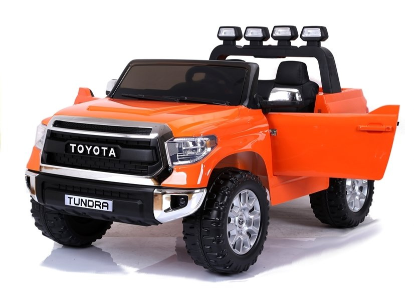 Vaikiškas elektromobilis Toyota Tundra – oranžinis