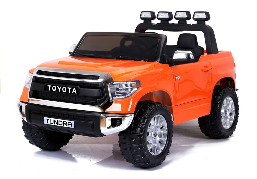 Vaikiškas elektromobilis Toyota Tundra – oranžinis