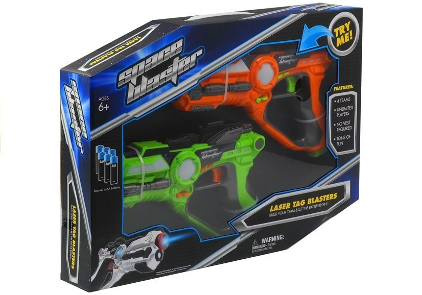 Lazerinių pistoletų rinkinys – 2 vnt. | puikus pasirinkimas žaidimui „laser tag“
