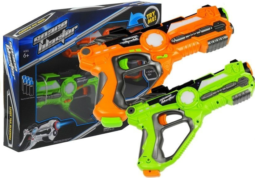 Lazerinių pistoletų rinkinys – 2 vnt. | puikus pasirinkimas žaidimui „laser tag“