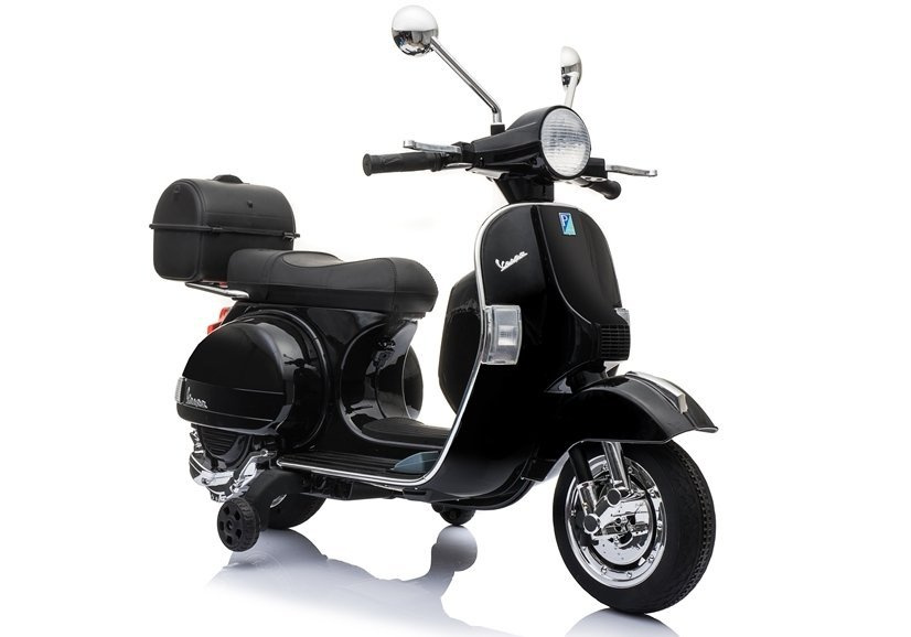 Elektrinis vaikų paspirtukas vespa - juodas
