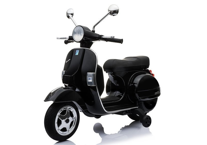 Elektrinis vaikų paspirtukas vespa - juodas