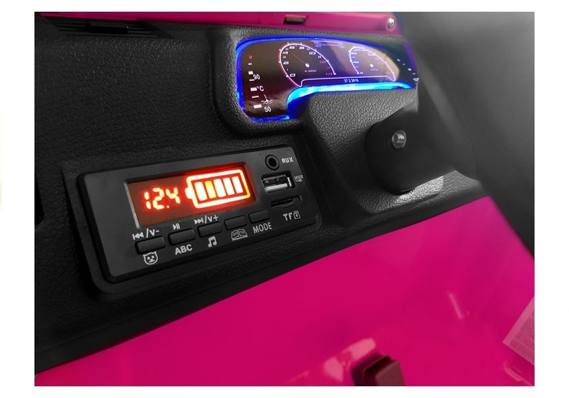 Elektromobilis vaikams jeep lean cars , rožinis