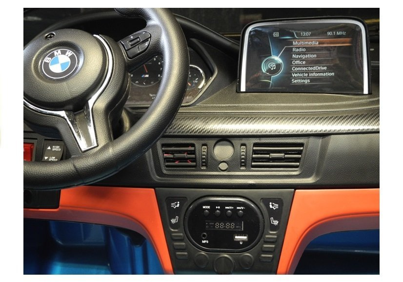 Vaikiškas elektromobilis BMW X6M – mėlynas