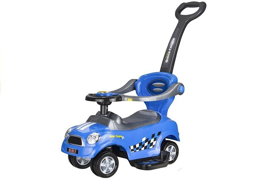 Paspiriama mašinėlė-stumdukas coupe, mėlyna