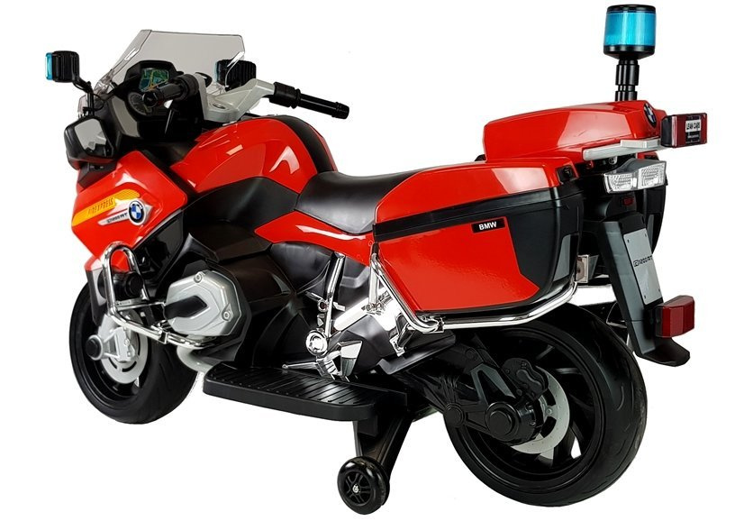 Elektrinis motociklas vaikams bmw r1200 police, raudonas