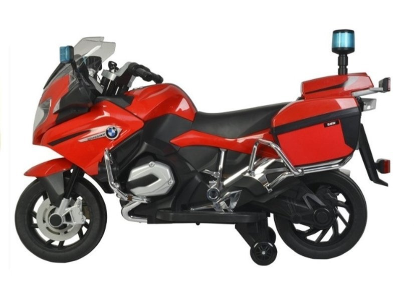 Elektrinis motociklas vaikams bmw r1200 police, raudonas