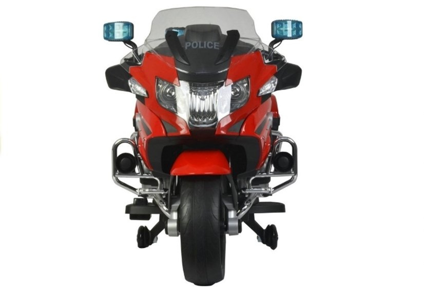 Elektrinis motociklas vaikams bmw r1200 police, raudonas