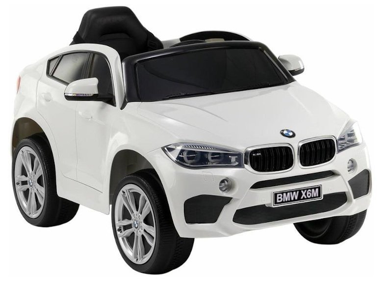 Elektromobilis vaikams BMW X6, baltas