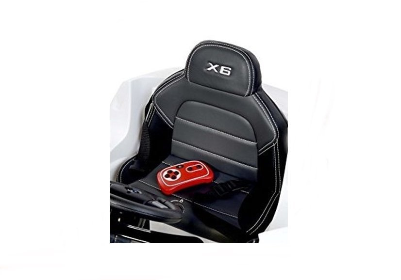 Elektromobilis vaikams BMW X6, baltas