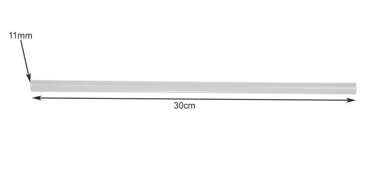 Karšto lydalo klijai 11 mm x 300 mm, 1kg