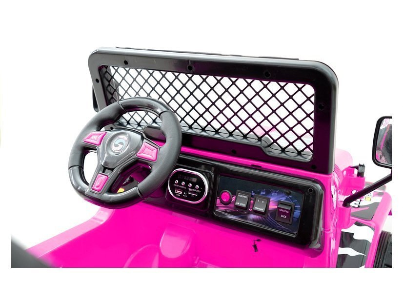 Elektromobilis vaikams jeep raptor s618, rožinis