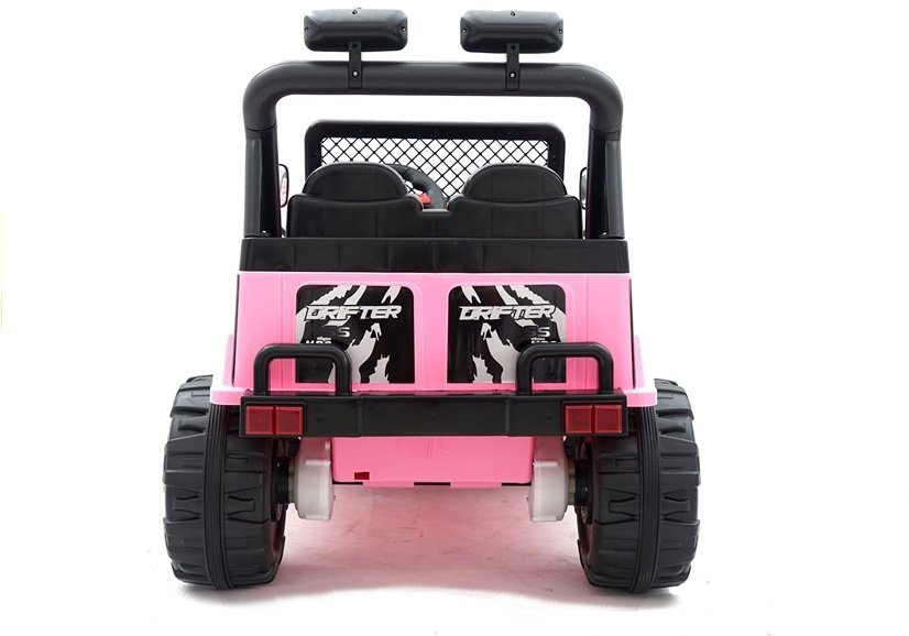 Elektromobilis vaikams jeep raptor s618, rožinis